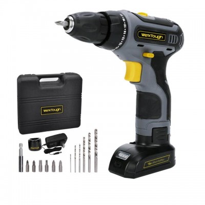 D011 18/20V Cordless Drill Driver Li-ion Battery  2 Variable Speed Fast Charger Powerful Screwdriver Tool Kit Gift Box Tool Set