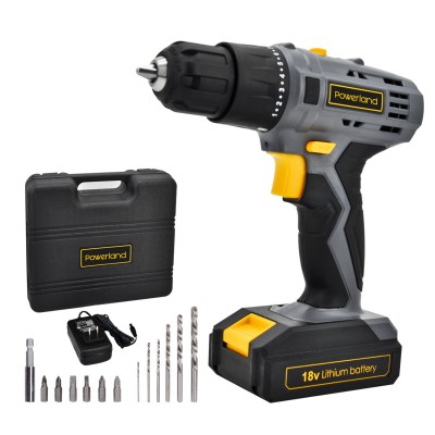 D018 18/20V Cordless Drill Driver Li-ion Battery  2 Variable Speed Fast Charger Powerful Screwdriver Tool Kit Gift Box Tool Set