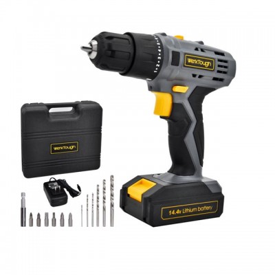 D018 14.4V/16V Cordless Drill Driver Li-ion Battery  2 Variable Speed Fast Charger Powerful Screwdriver Tool Kit Gift Box Tool S