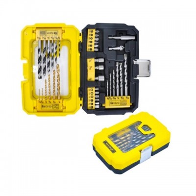 35Pcs Drill  Screwdriver Bit Set Combo Drill  Set In Solid Plastic Case E01005